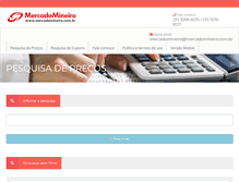 Tablet Screenshot of mercadomineiro.com